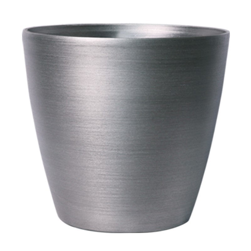 Steel Metallic Look Planter (25cm)