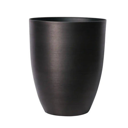 Dark Grey Metallic Look Plastic Planter (52.5cm)