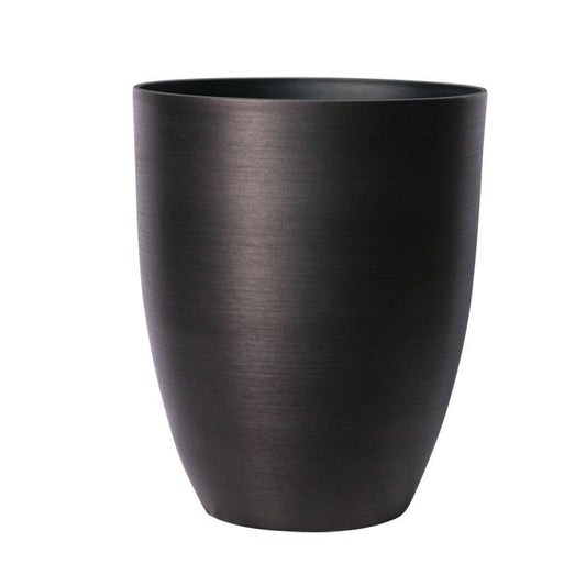 Dark Grey Metallic Look Plastic Planter (52.5cm)