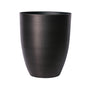 Dark Grey Metallic Look Plastic Planter (34.5cm)
