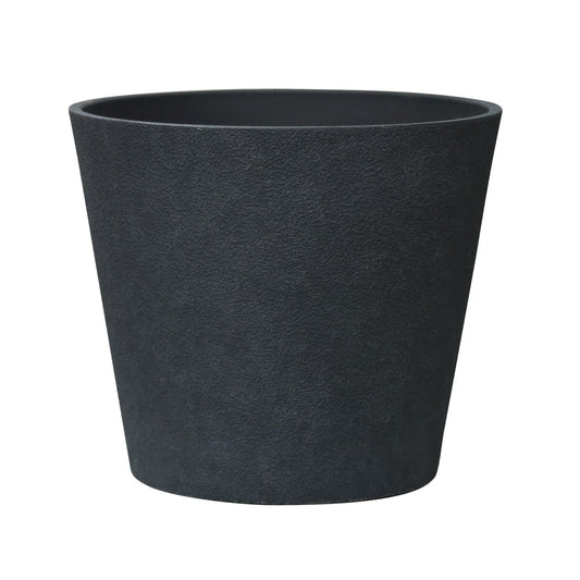 Charcoal Black Aged Effect Plastic Planter (50cm)