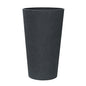 Charcoal Black Aged Effect Tall Plastic Planter (76cm)