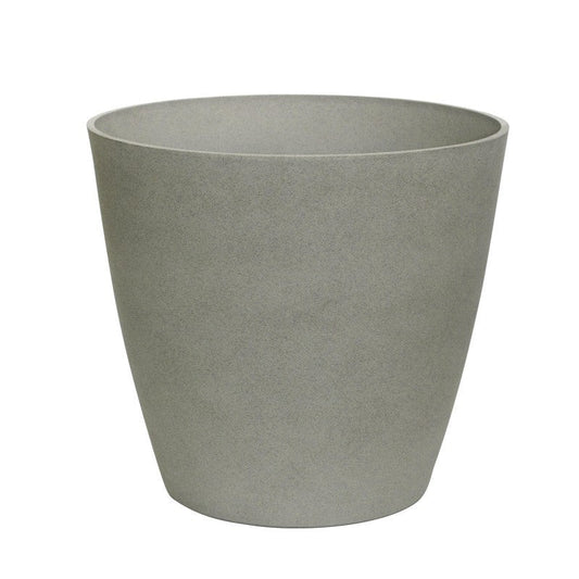 Cement Grey Aged Effect Plastic Planter (28cm)