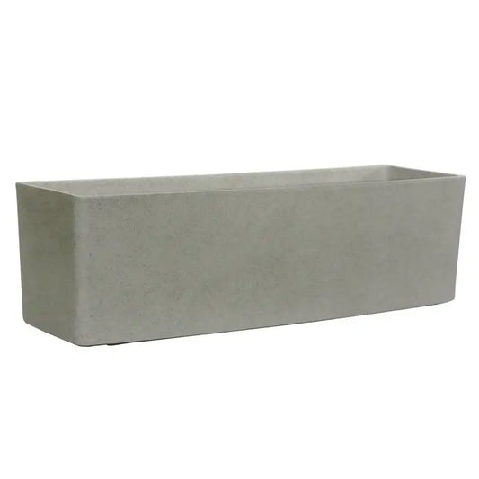 Cement Grey Aged Effect Plastic Trough (60cm)