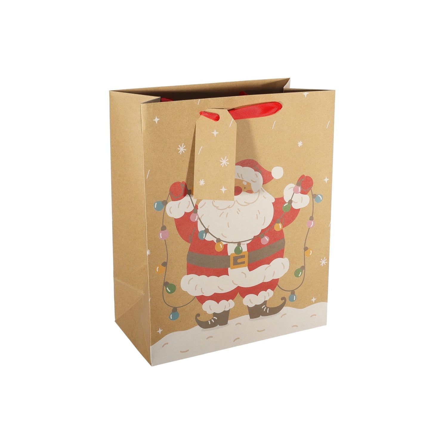 Santa Kraft Gift Bag Large