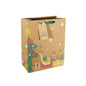 Reindeer Kraft Gift Bag L