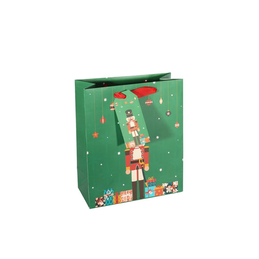 Discover the Christmas Nutcracker Medium Gift Bag with Tag (25cm) at Bristow Direct