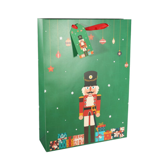 Discover the Christmas Nutcracker Extra Large Gift Bag with Tag (45cm) at Bristow Direct