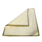 Korean Style Pre Cut Cello Wrap Sheets - Cream with Gold Border (100 Sheets)