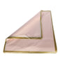 Korean Style Pre Cut Cello Wrap Sheets - Pale Pink with Gold Border (100 Sheets)