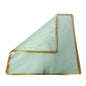 Korean Style Pre Cut Cello Wrap Sheets - Mint Green with Gold Border (100 Sheets)