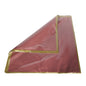 Korean Style Pre Cut Cello Wrap Sheets - Plum with Gold Border (100 Sheets)
