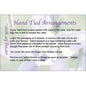 Hand Tie Arrangements-Card Card (x50)