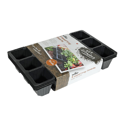 15 Cell Black Insert Seed Tray (x5)