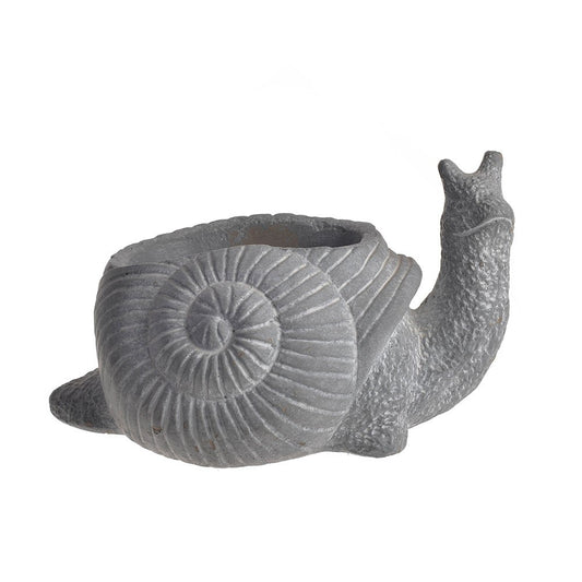 Discover the Grey Snail Cement Pot at Bristow Direct
