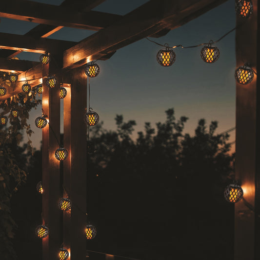 Discover the Flickering Bulb Solar Hanging Lantern Lights at Bristow Direct
