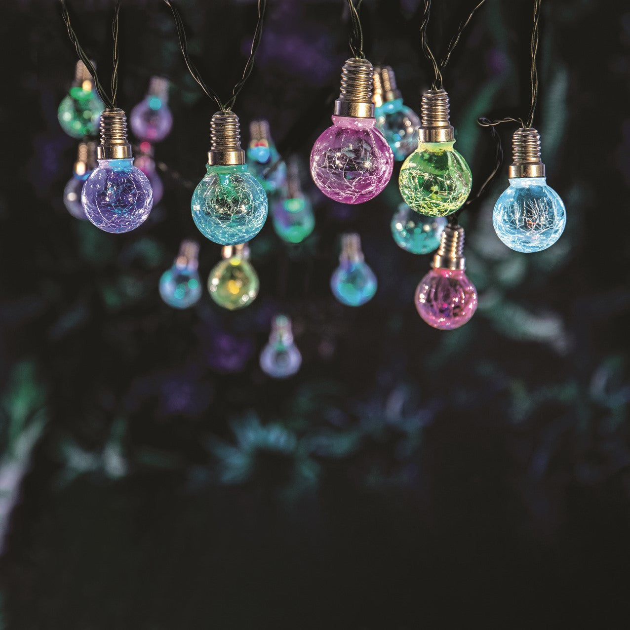 Discover the Warm White Crackled Coloured Bulbs LED Solar Lights (3.8m) at Bristow Direct