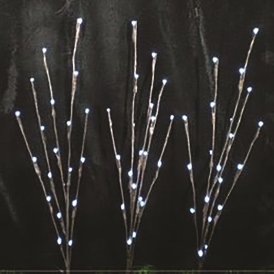 Discover the 3 White Light Twig Pathway Lights (Battery Operated) at Bristow Direct