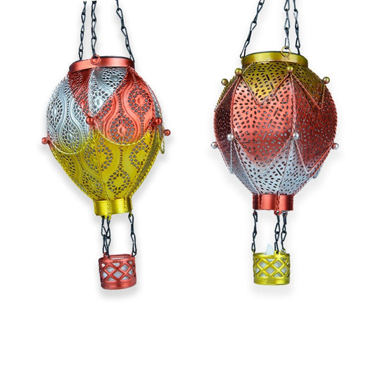 Discover the Hot air Balloon Solar Hanging Lantern 2 Asso (45cm) at Bristow Direct