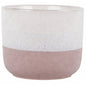 Hortus Pink &amp; White Bordeaux Stoneware Pot (10cm H x 10cm Dia)
