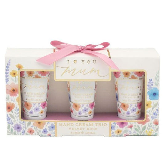 I Love You Mum Flower Hand Cream Trio
