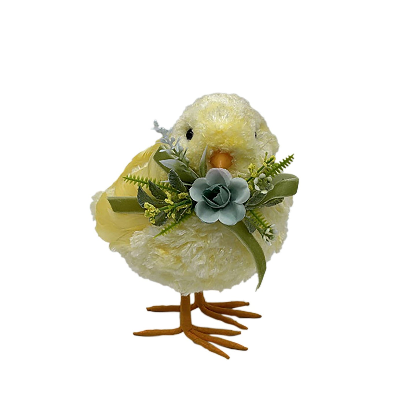 Chick with Blue Flower &amp; Bow