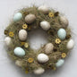 Easter Egg Wreath with Flowers (32cm)