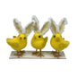 Set of 3 Chicks with Gingham Ears