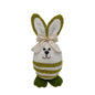 Green &amp; White Stripy Bunny Rabbit with Bow