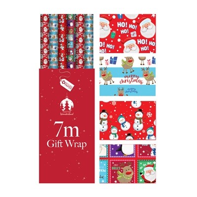 Festive Kids Gift Wrap (7m)