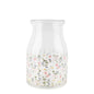 Whispering Petals Patterned Glass Vase