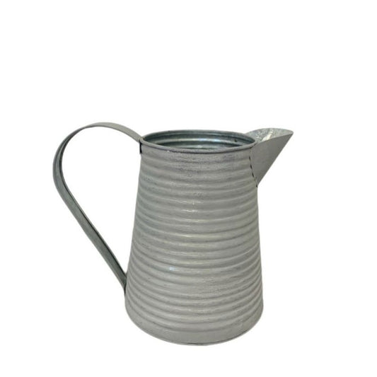 Discover the Grey Antique Ribbed Zin Jug at Bristow Direct