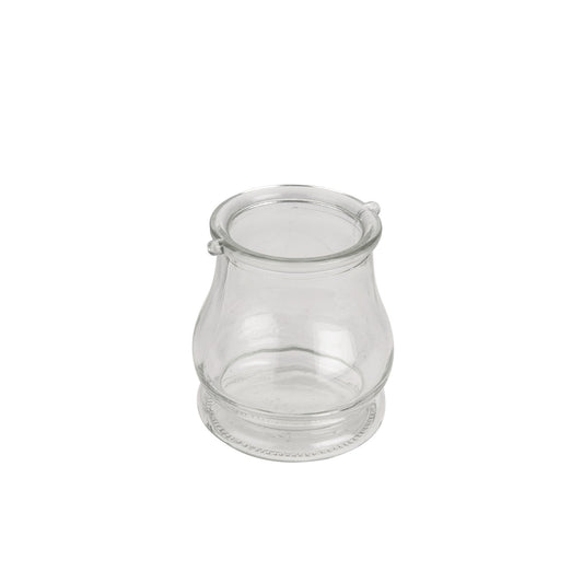 Clear Shapely Glass Tealight Holder (9.5cm)