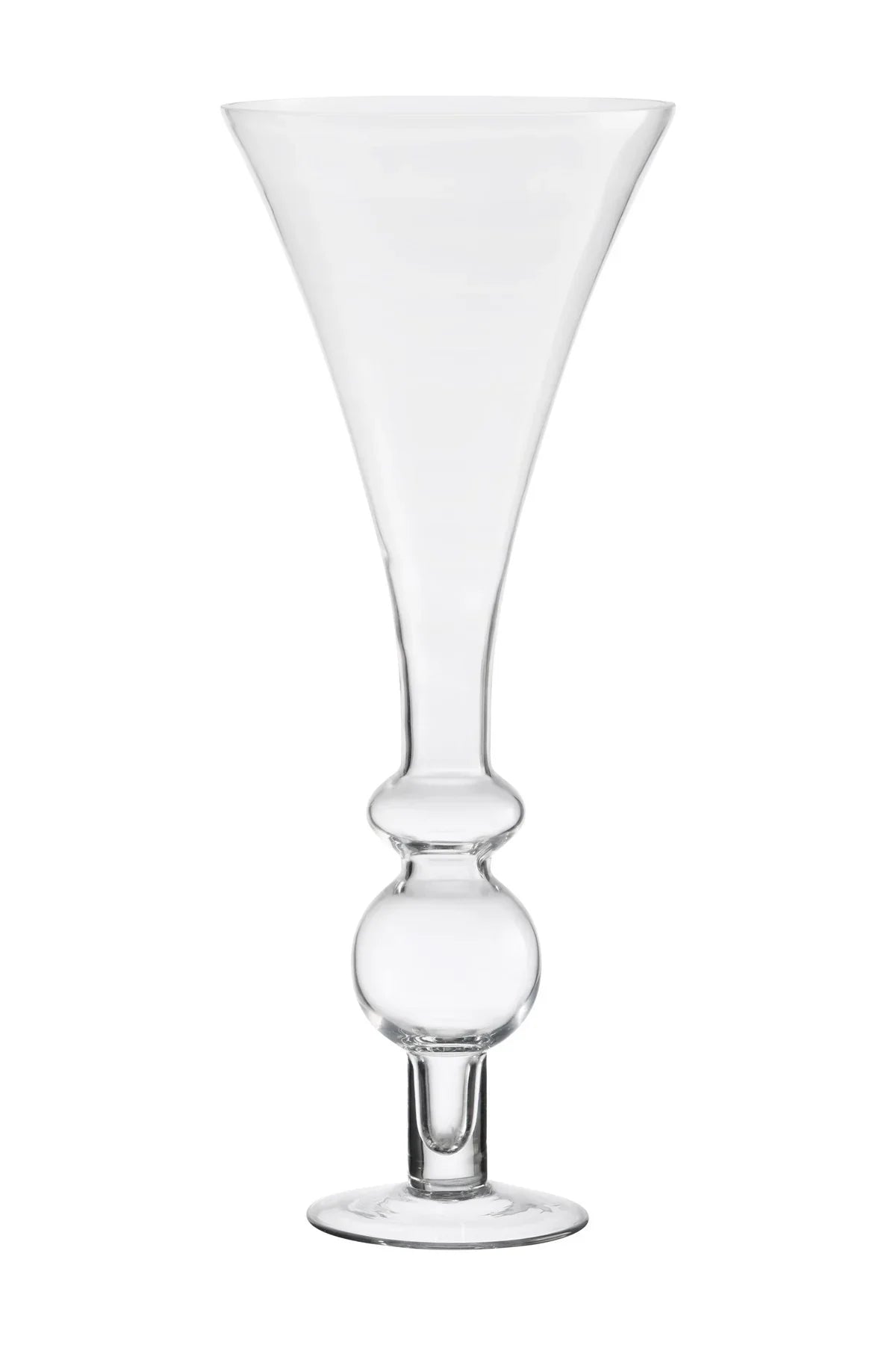 Apollo Flared Clear Glass Vase (55cm)