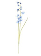 Blue Artificial Silk Flower Stem