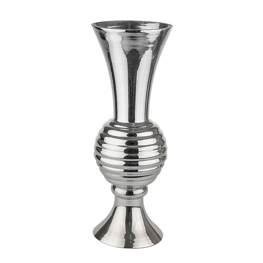 Silver Honeycomb Glass Vase (45cm)