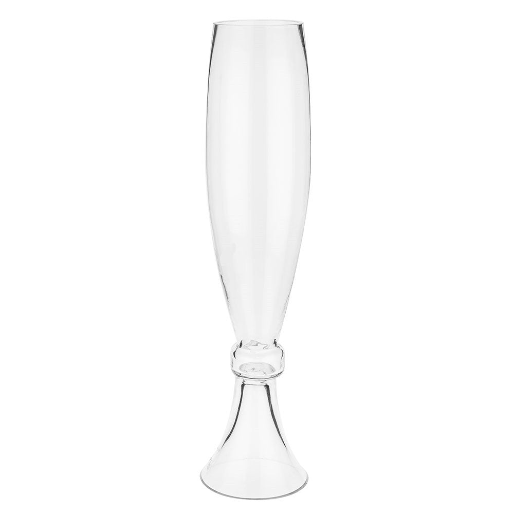 Clear Elevated Bullet Glass Vase (61cm)
