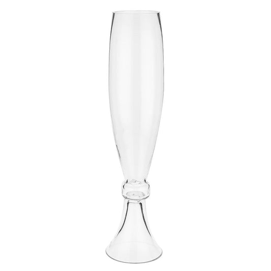 Clear Elevated Bullet Glass Vase (61cm)