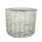 White Willow Round Basket Planter (28cm)