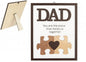 Natural Best Dad Ever Jigsaw Frame