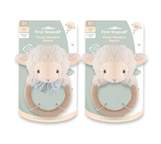 Farm Friends Plush Rattle