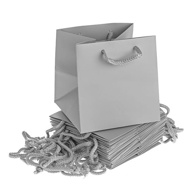 Discover the Glacier Grey Hand Tie Bag (Pack of 10) at Bristow Direct