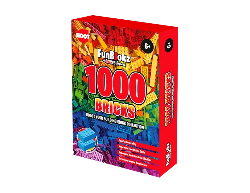 Colourful Building Bricks (1000 Pack)