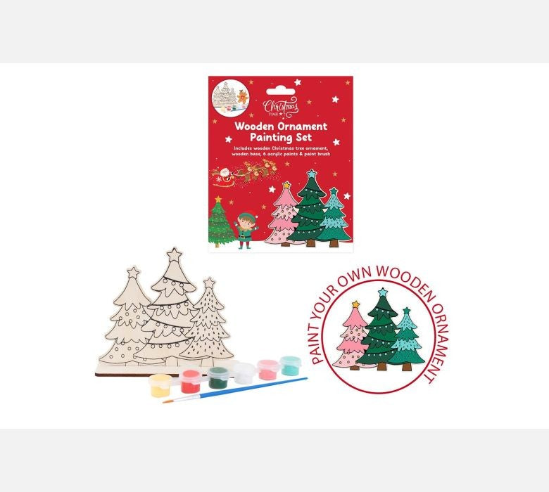 Discover the Wooden Tree Ornament Painting Set at Bristow Direct