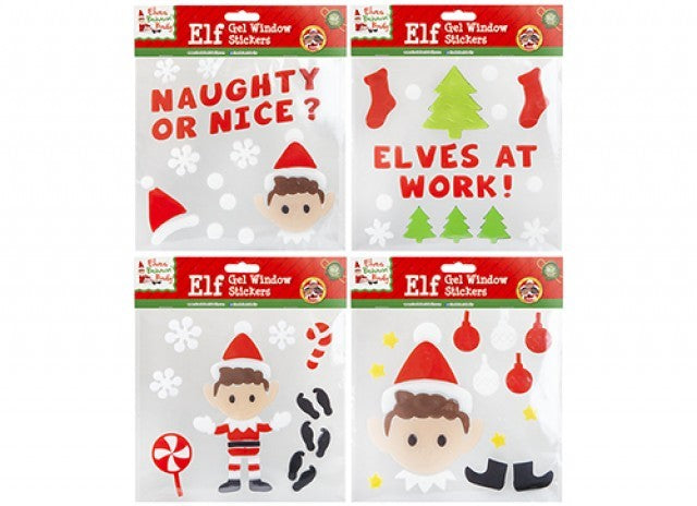 Elf Gel Window Stickers