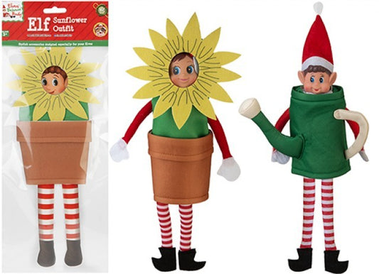 Sunflower and Watering Can Elf Outfit