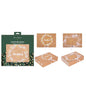 Pack of 2 Christmas Kraft Gift Boxes with Ribbon Tie (Wreath Design &amp; Robin Design)