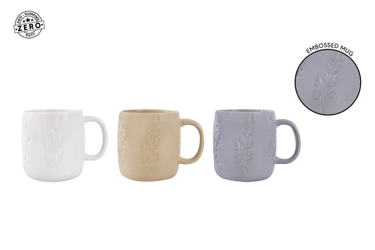 Embossed Foliage Mug