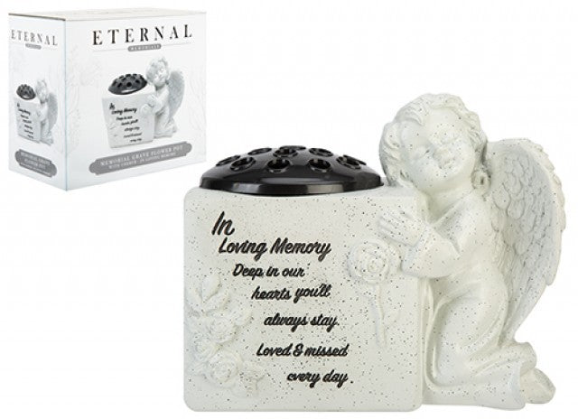 Discover the Memorial Grave Flower Pot - In Loving Memory at Bristow Direct