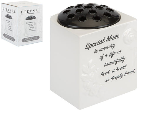 Discover the Special Mum Memorial Grave Flower Pot at Bristow Direct